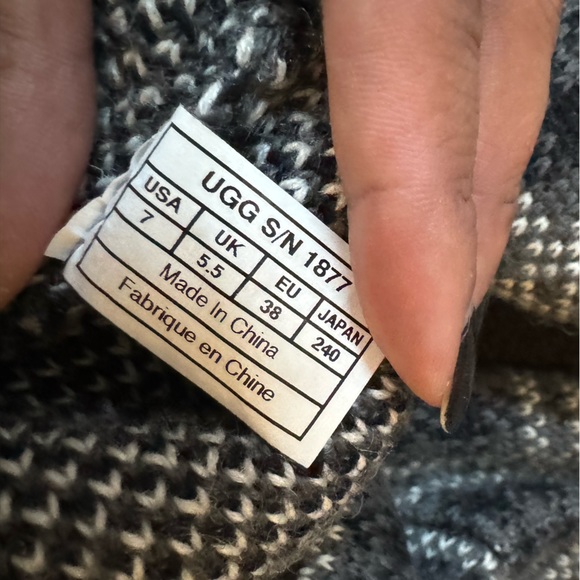UGG Knit Sweater Boots. Size 7. - Picture 6 of 6